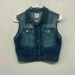 Cello girl denim vest